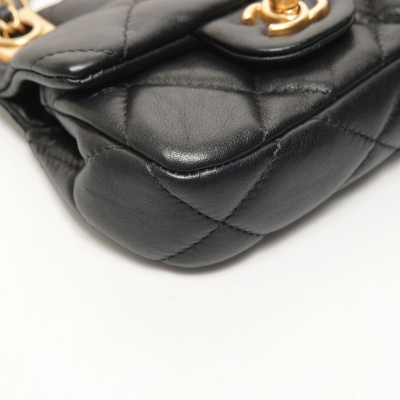 Chanel Shoulder Bag Quilted Chain Clutch Mini Wallet Card