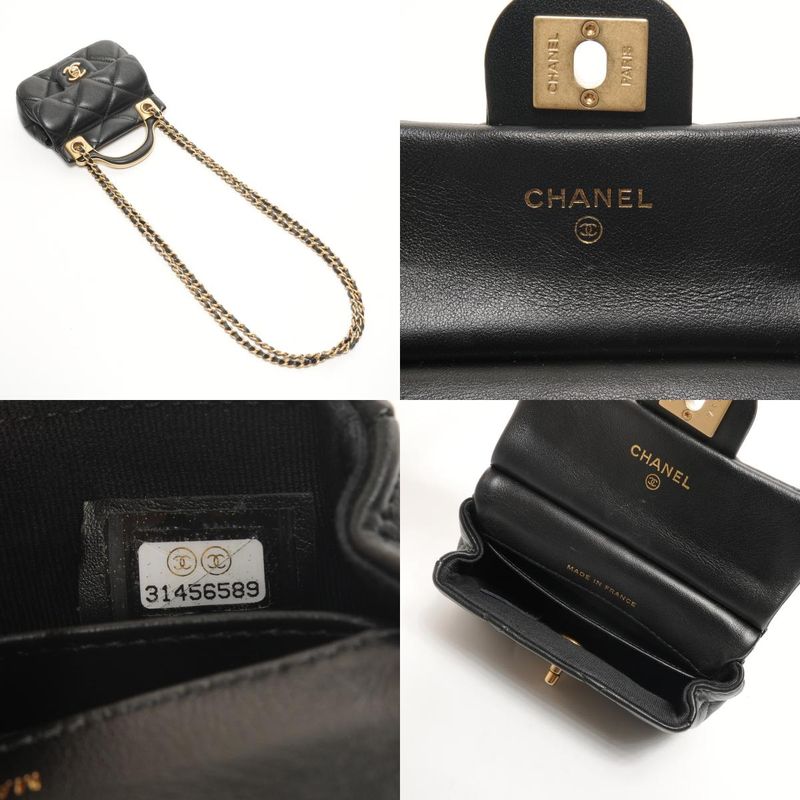 Chanel Shoulder Bag Quilted Chain Clutch Mini Wallet Card