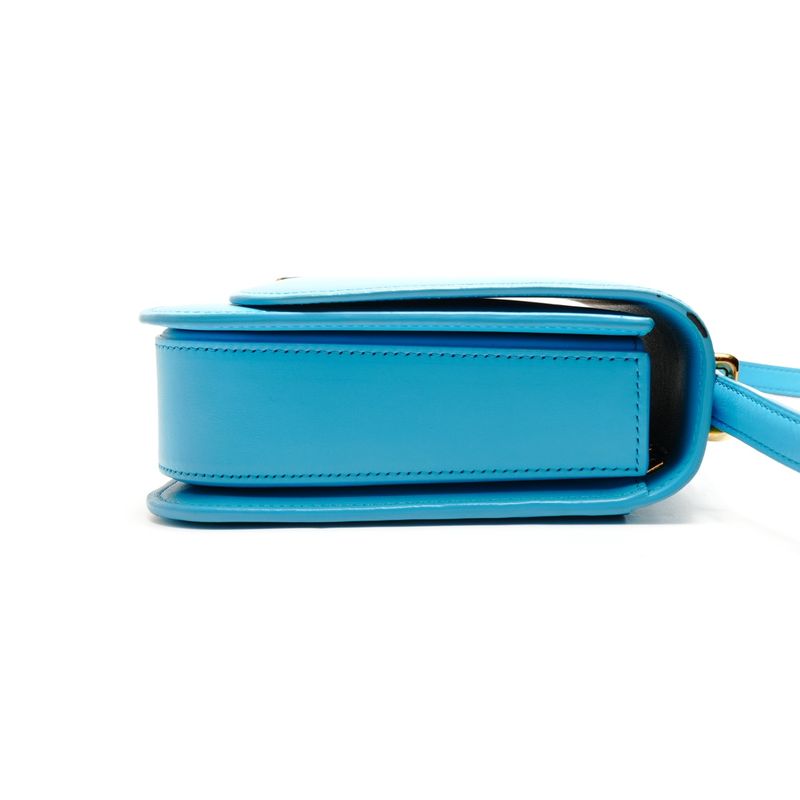 Loewe Shoulder Bag Goya Leather Turquoise Blue