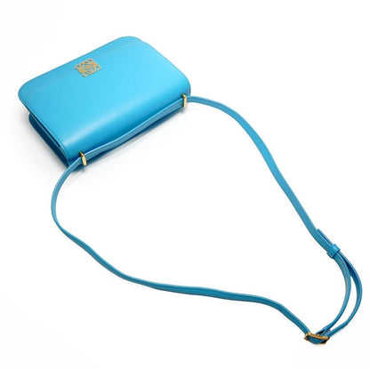 Loewe Shoulder Bag Goya Leather Turquoise Blue