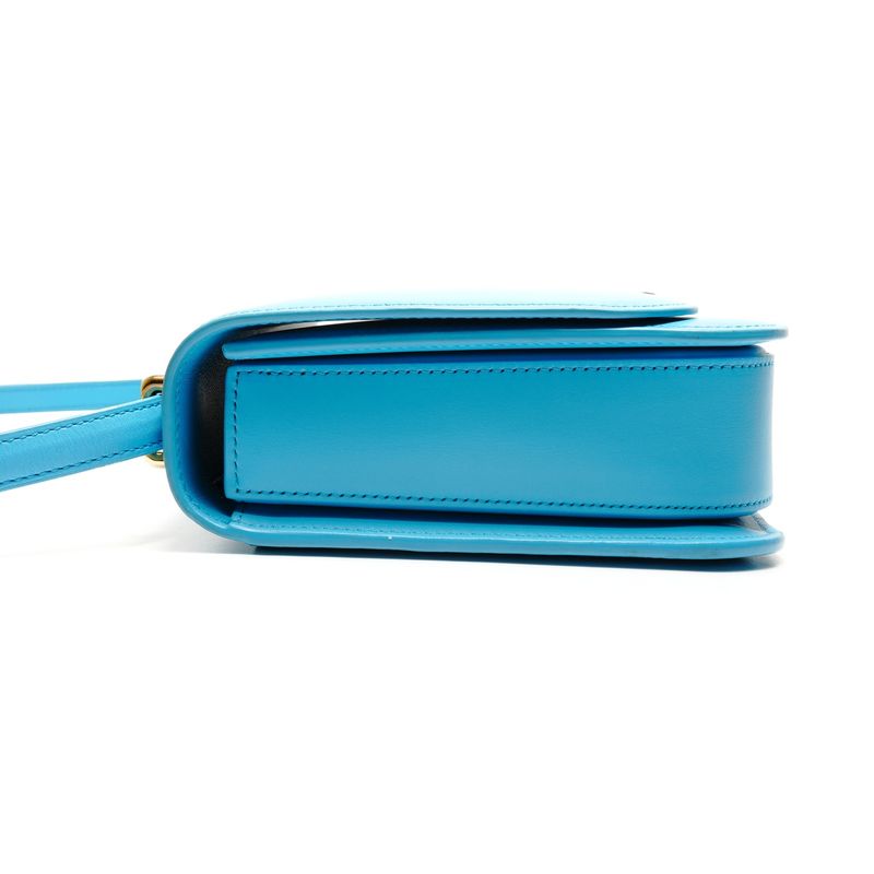 Loewe Shoulder Bag Goya Leather Turquoise Blue