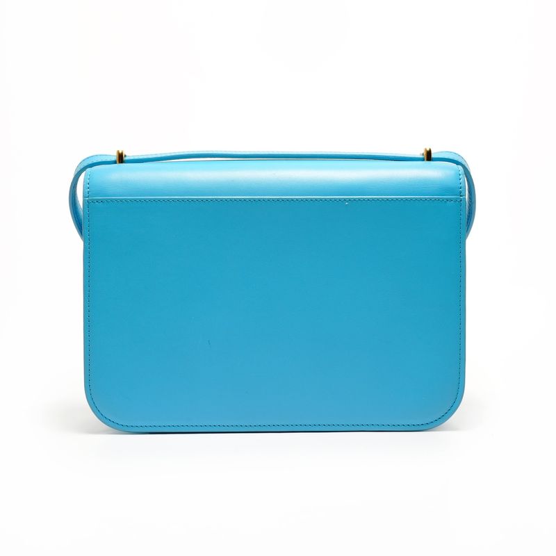 Loewe Shoulder Bag Goya Leather Turquoise Blue