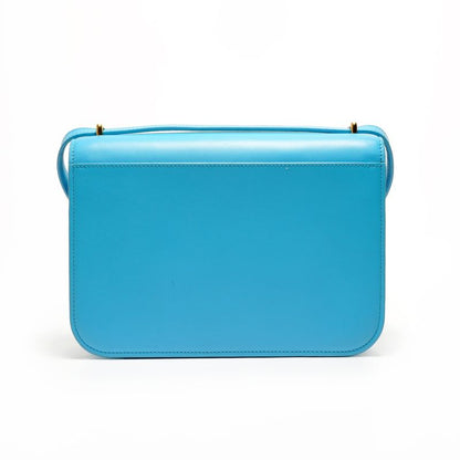 Loewe Shoulder Bag Goya Leather Turquoise Blue