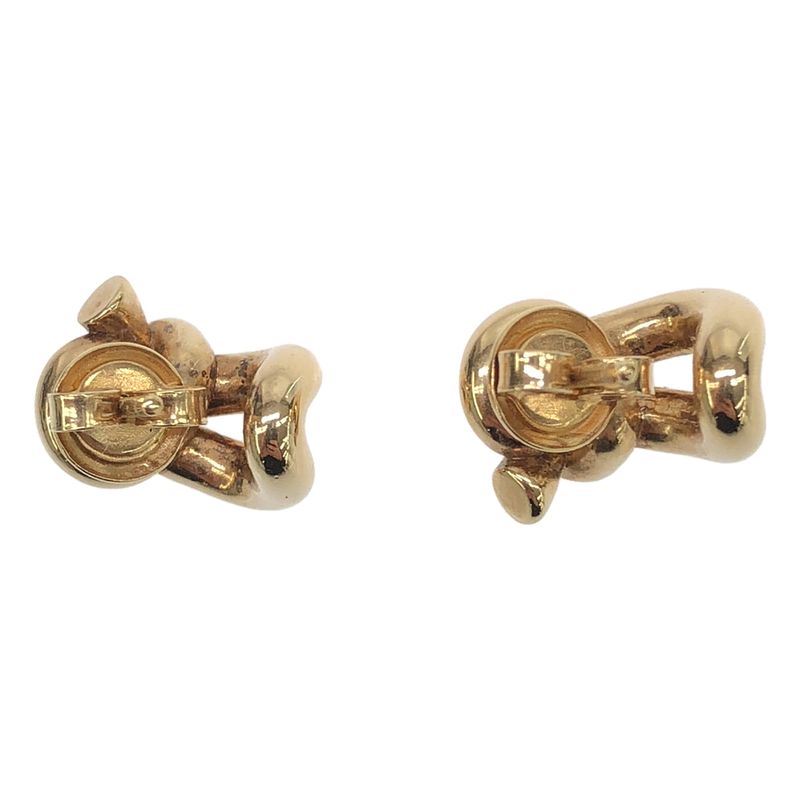 Bottega Veneta Knot Earrings Set Gold