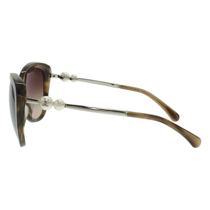 Chanel Pearl Design Sunglasses Eyewear Beige 56 18 140
