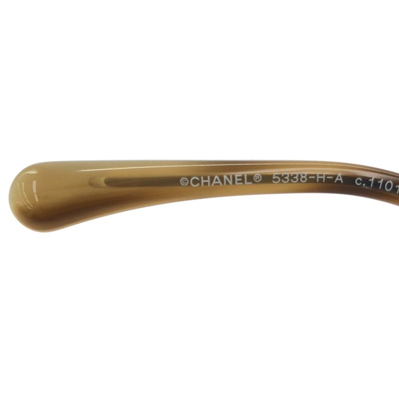 Chanel Pearl Design Sunglasses Eyewear Beige 56 18 140