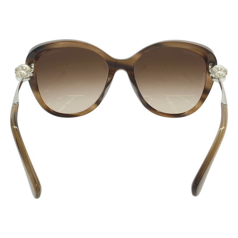 Chanel Pearl Design Sunglasses Eyewear Beige 56 18 140