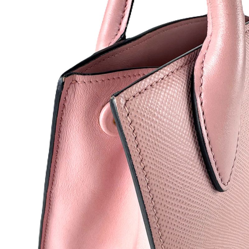 Prada Shoulder Bag Leather Pink