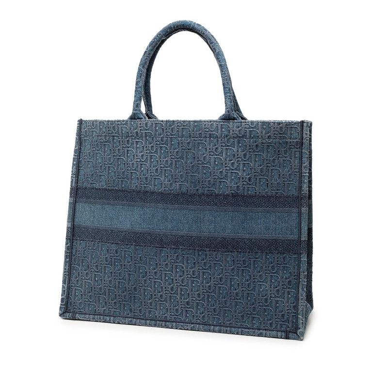 Dior Oblique Book Travel Blue Denim