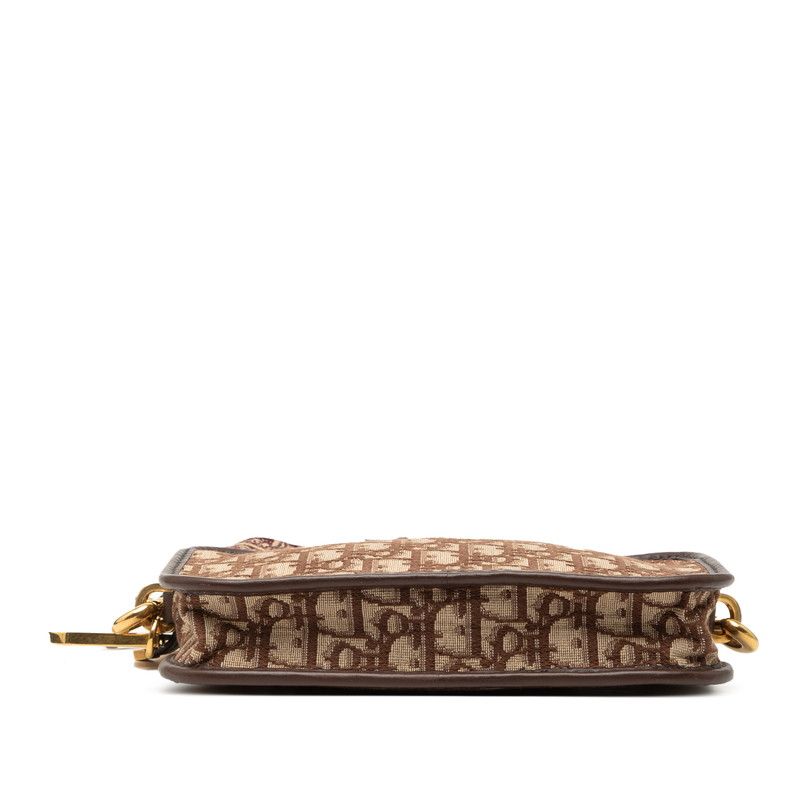 Dior Oblique Quake Brown Beige Canvas Leather