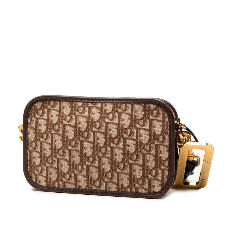 Dior Oblique Quake Brown Beige Canvas Leather