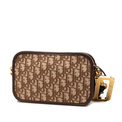 Dior Oblique Quake Brown Beige Canvas Leather