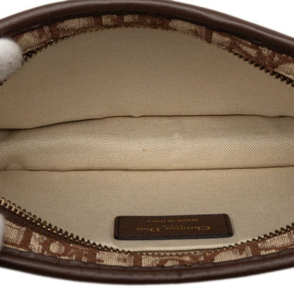 Dior Oblique Quake Brown Beige Canvas Leather
