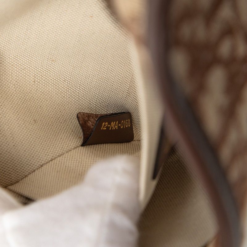 Dior Oblique Quake Brown Beige Canvas Leather