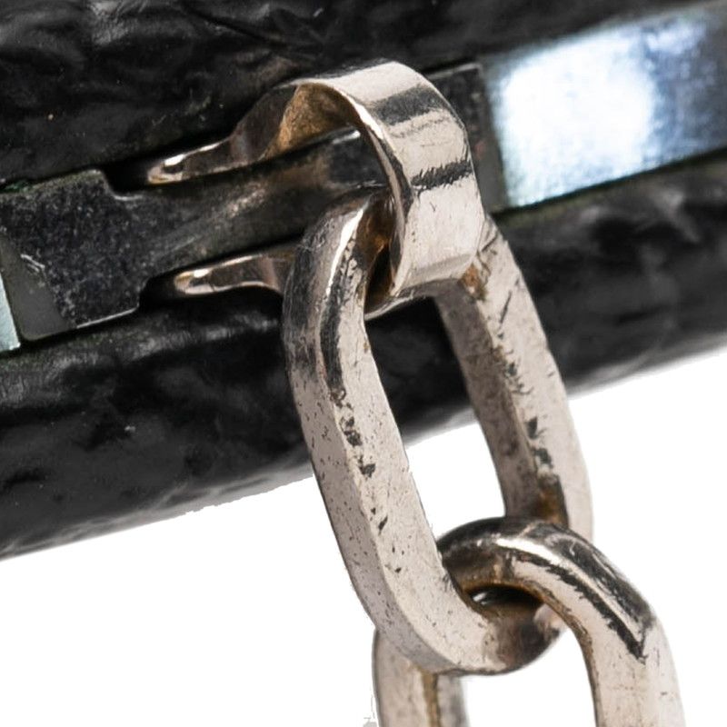 Louis Vuitton Damier Graphite Astropillar Key Ring Charm Black Silver