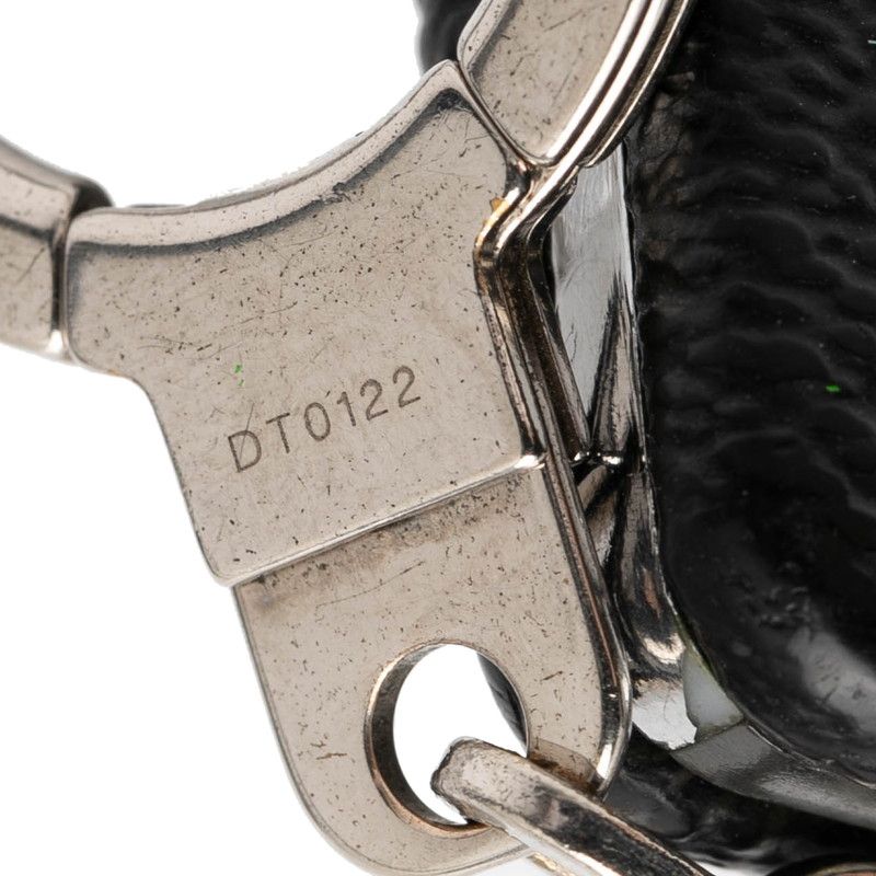 Louis Vuitton Damier Graphite Astropillar Key Ring Charm Black Silver