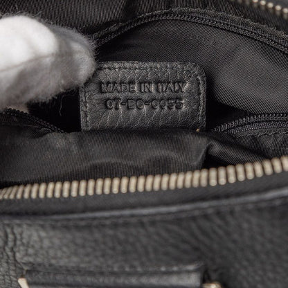Dior Trotter Street Chic Mini Boston Bag Black Canvas Leather