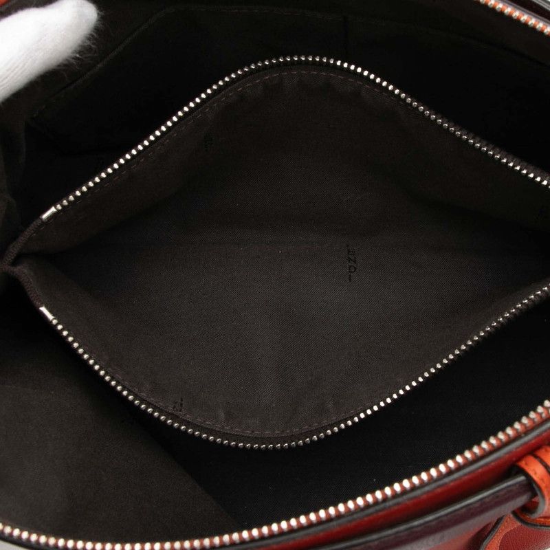Fendi by the Way Small 2-Way Shoulder Bag Red Orange Leather
