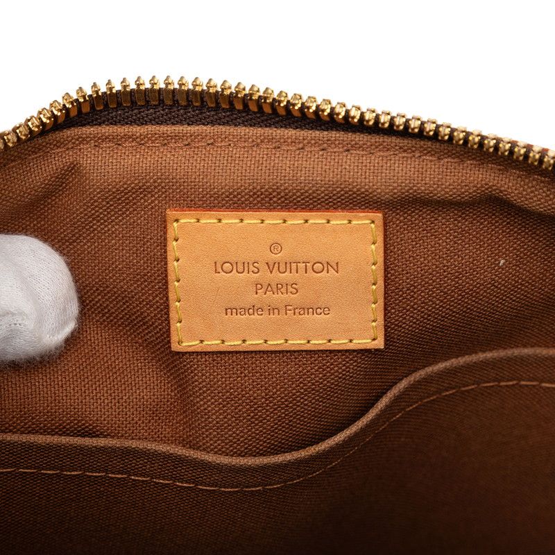 Louis Vuitton Monogram Palermo PM 2-Way Shoulder Bag Brown