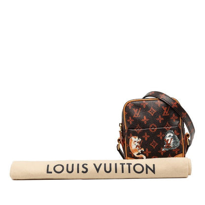 Louis Vuitton Monogram Panum Set Dark Brown Orange Leather