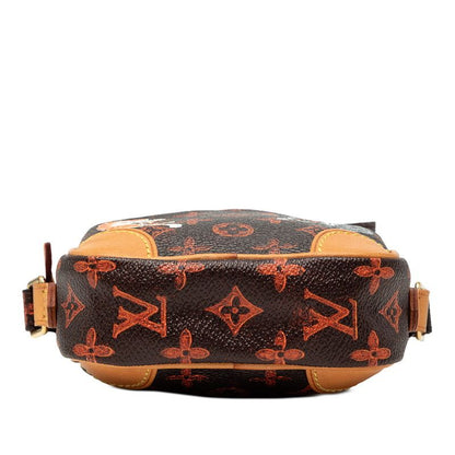 Louis Vuitton Monogram Panum Set Dark Brown Orange Leather