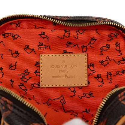 Louis Vuitton Monogram Panum Set Dark Brown Orange Leather