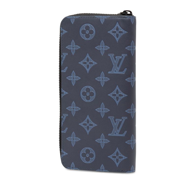 Louis Vuitton Monogram Shadow Zippy Long Wallet Vertical Zip Around