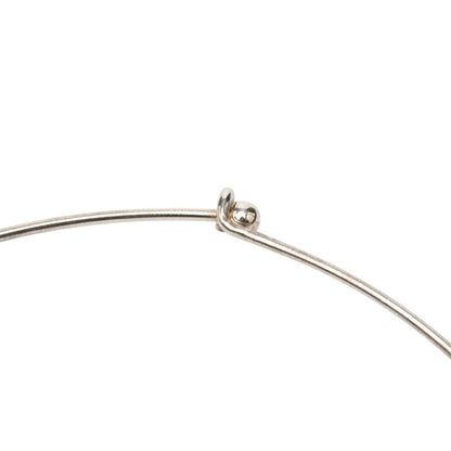 Chanel Camellia Necklace Choker Silver Metal