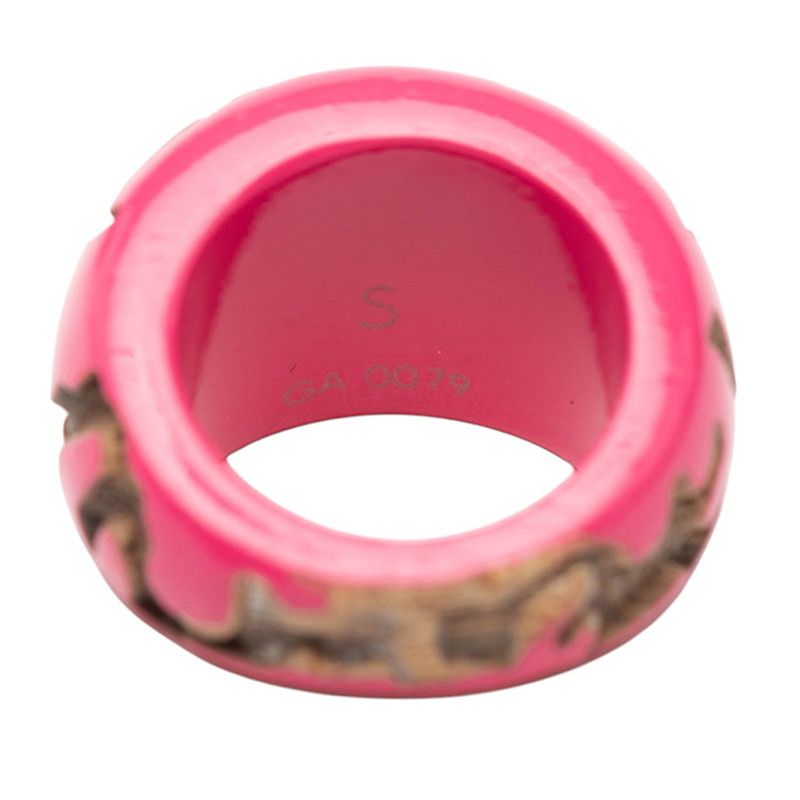Louis Vuitton Bag Leo Monogram Ring #S Pink Wood