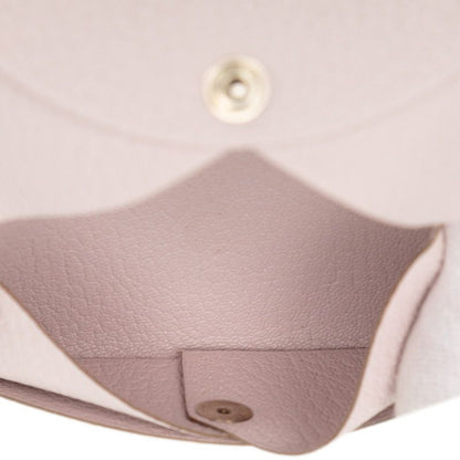 Hermes Calvi Card Case Business Card Holder Mauvepere Pink Chevre Misole