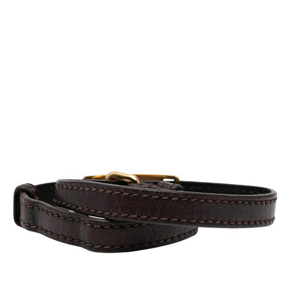 Louis Vuitton Bracelet Sign It Bracelet 2 Rows Brown Leather