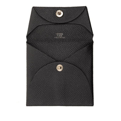 Hermes Bastia Black Veau Epsom