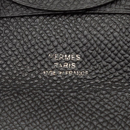 Hermes Bastia Black Veau Epsom