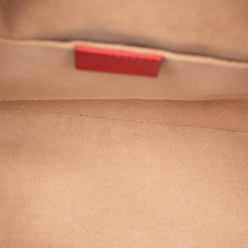 Gucci GG Marmont Backpack Red Leather