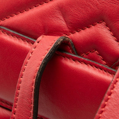 Gucci GG Marmont Backpack Red Leather