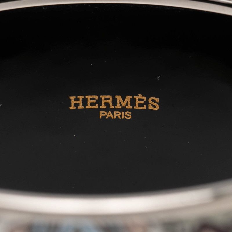 Hermes Enamel TGM Cloisonne Silver Multicolor Metal