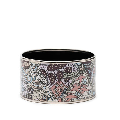 Hermes Enamel TGM Cloisonne Silver Multicolor Metal