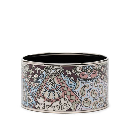 Hermes Enamel TGM Cloisonne Silver Multicolor Metal