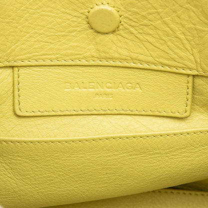 Balenciaga Paper Mini 2-Way Shoulder Bag Yellow Black Leather