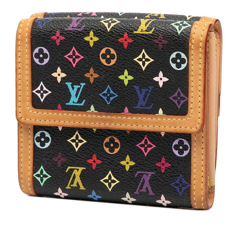 Louis Vuitton Monogram Multicolor Porte Monnaie Billets Cult Cles Hook Bifold