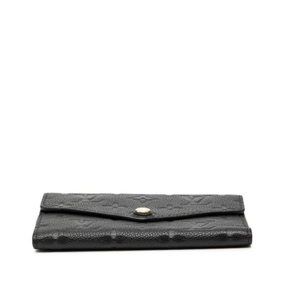 Louis Vuitton Monogram Empreinte Portefeuille Curies Noir Black Leather