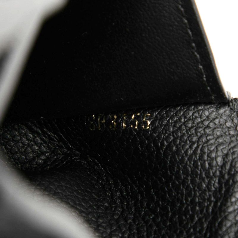 Louis Vuitton Monogram Empreinte Portefeuille Curies Noir Black Leather
