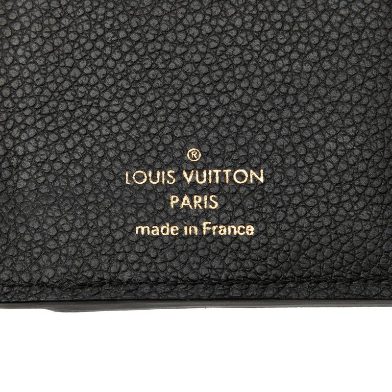 Louis Vuitton Monogram Empreinte Portefeuille Curies Noir Black Leather