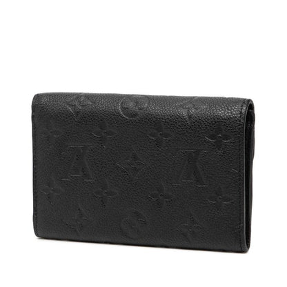 Louis Vuitton Monogram Empreinte Portefeuille Curies Noir Black Leather