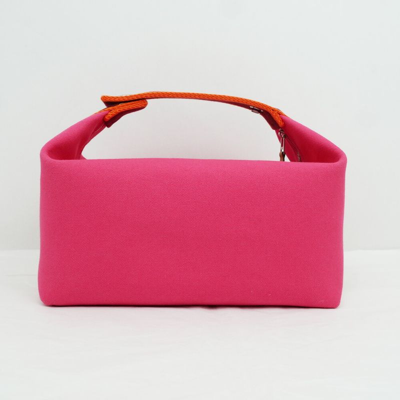Hermes Bric-a-Brac PM Handbag Pouch Hibiscus Pink
