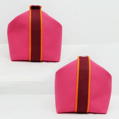 Hermes Bric-a-Brac PM Handbag Pouch Hibiscus Pink