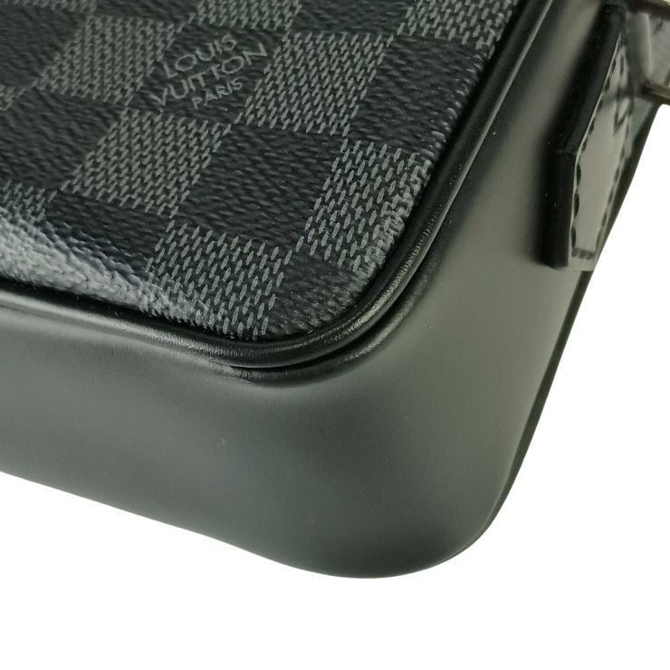 Louis Vuitton Second Bag Pochette Kasai Damier Graphite Leather