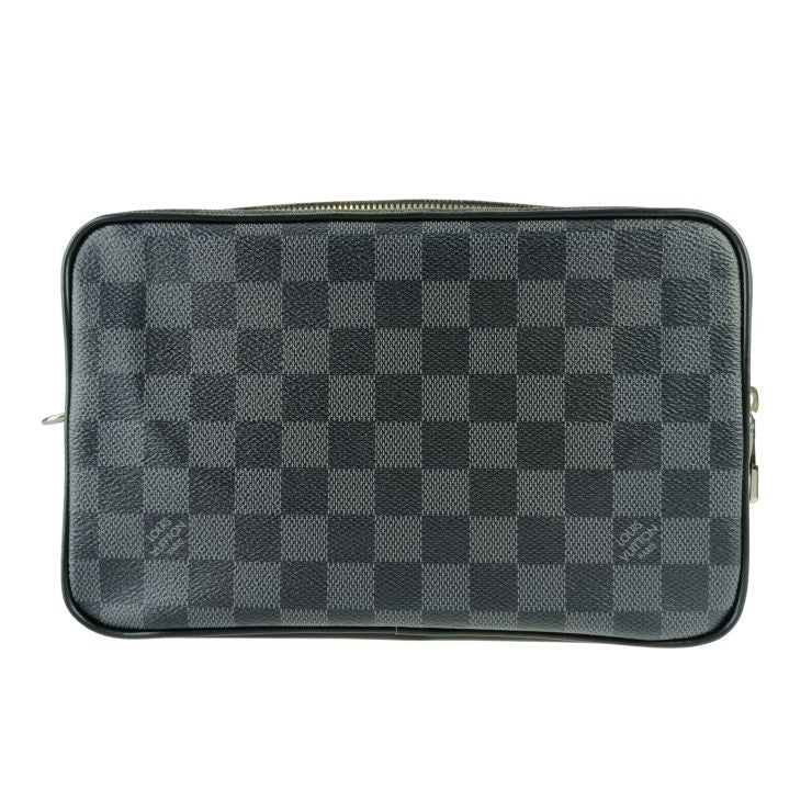Louis Vuitton Second Bag Pochette Kasai Damier Graphite Leather