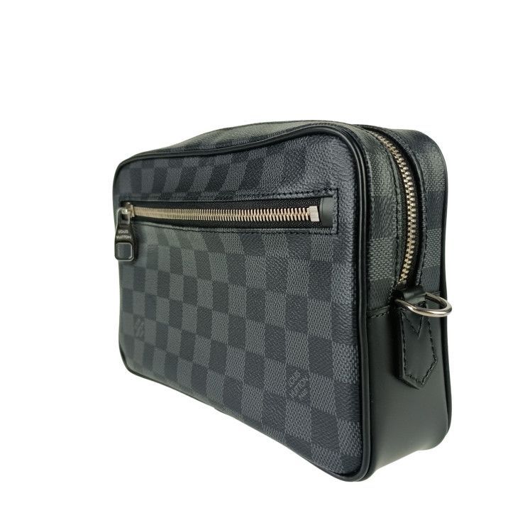 Louis Vuitton Second Bag Pochette Kasai Damier Graphite Leather