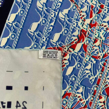 Hermes Carre 90 Scarf Silk 24 Faubourg Seconde Faubourg 24 Ginza Store